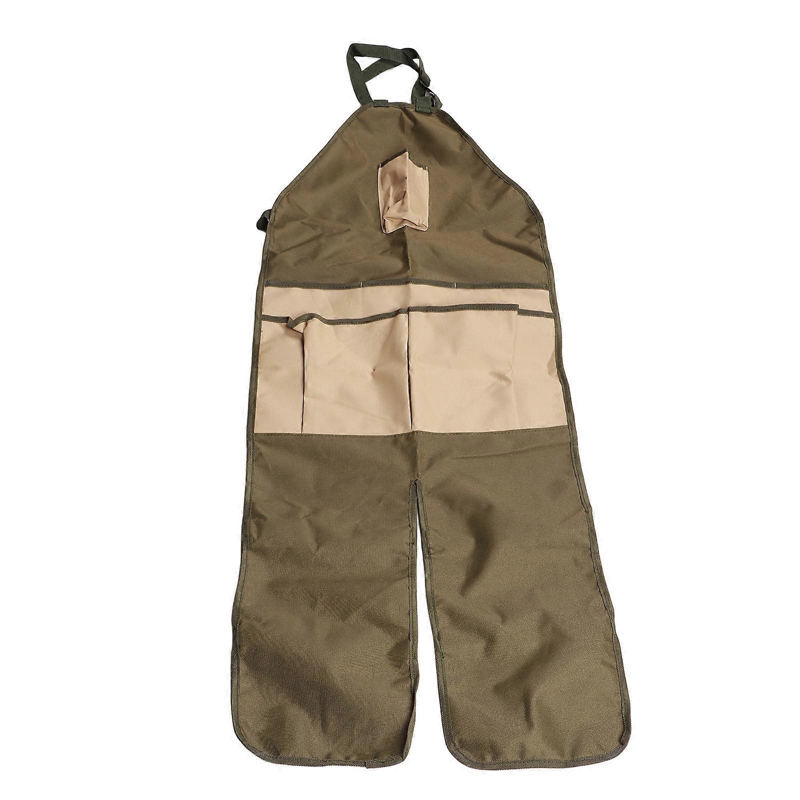 Oxford Cloth Gardening Apron with Multiple Pockets Work Apron with Leggings and Extended Farm Skirt