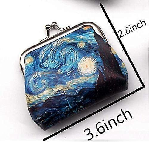 Lovely Abstract Pattern Coin Purse- Mini Clasp Pouch Wallet Key