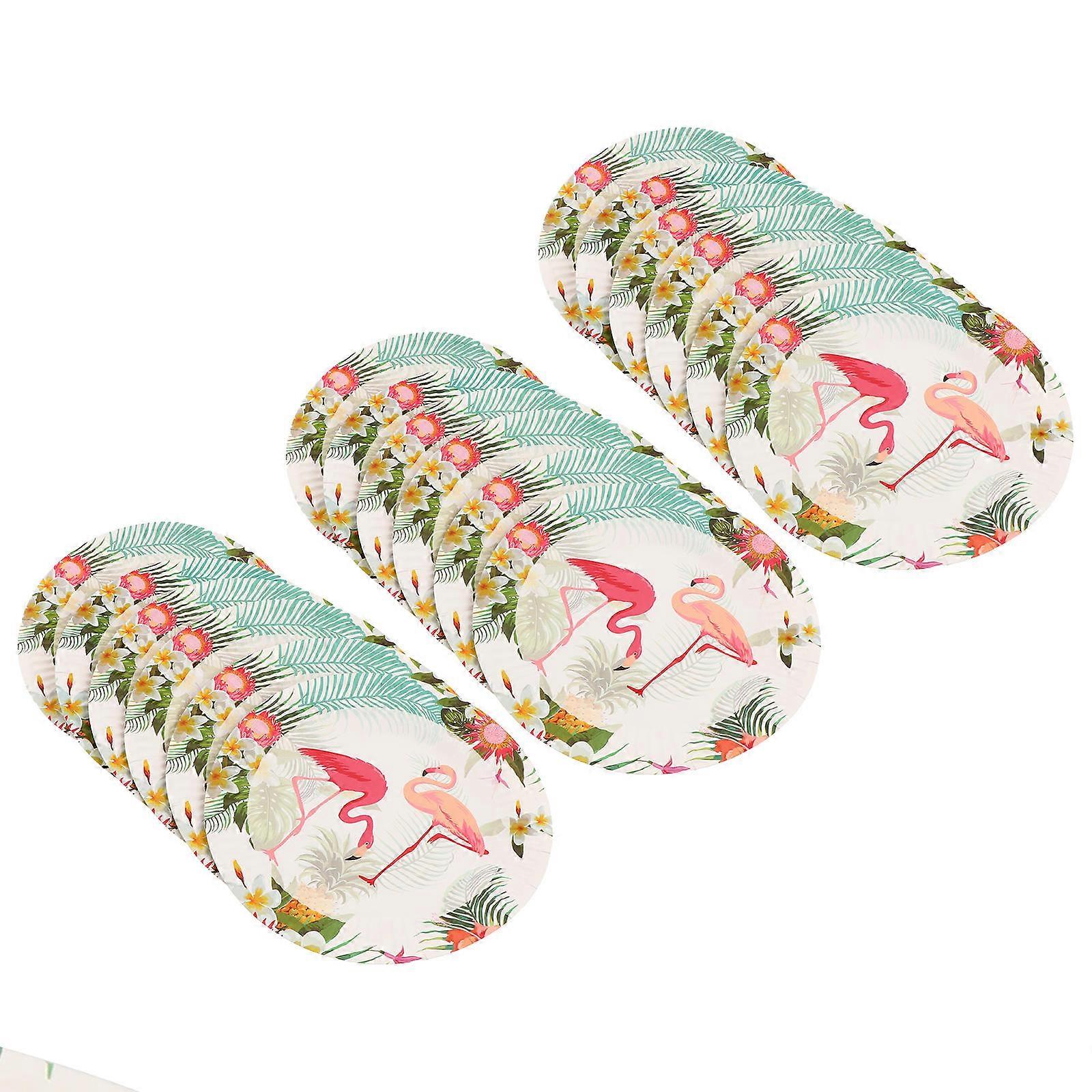 Colorful Dessert Plates Square Family Gatherings Multi Color Paper Material Party Supplies 18Pcs