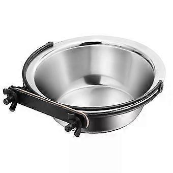 Bird Feeder Drinker, Stainless Steel Food Dish and Water Cup for Birds
