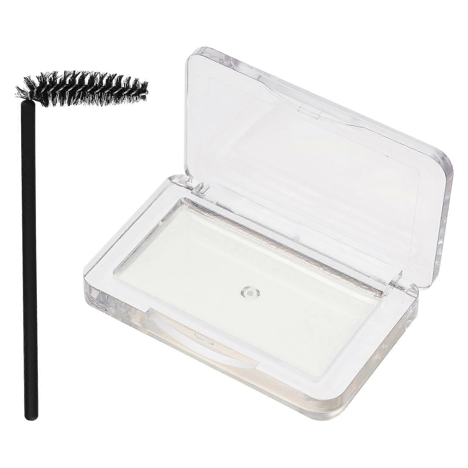 Brow Setting Gel Eyebrow Soap with Brush, Transparent Non Sticky Formula for All Day Hold, Premium Makeup Accessory for Shaping Beautiful Brows