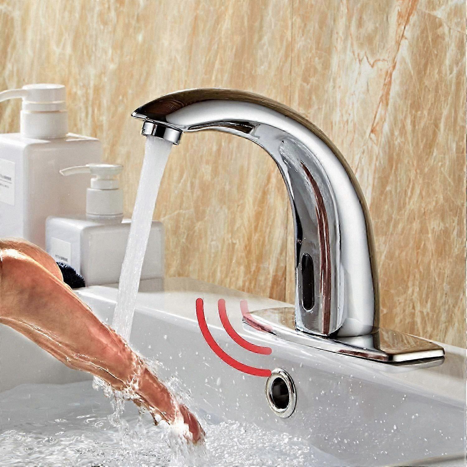 Touchless Automatic Faucet with Elegant Design, Durable Brass Build, Hygienic Non-Contact Operation, Easy Decor Matching