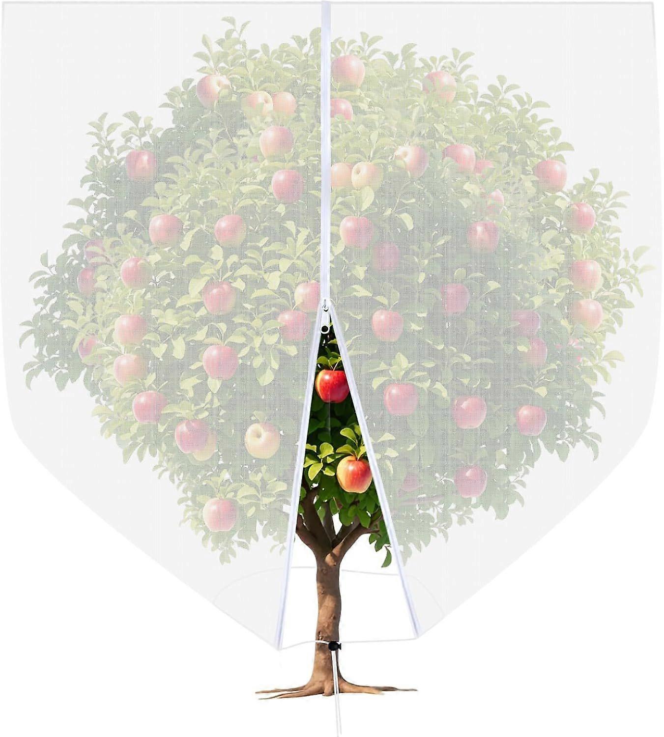 Large Fruit Tree Netting, 10x10Ft Insect Bird Barrier Netting with Drawstring