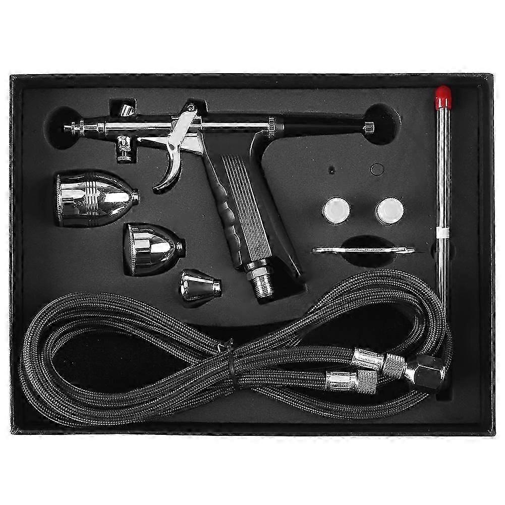 طقم البخاخة الاحترافي مع مجموعة أكواب 0.3 مم 0.5 مم 0.8 مم فوهات للوحة فن ضاغط بندقية البخاخة