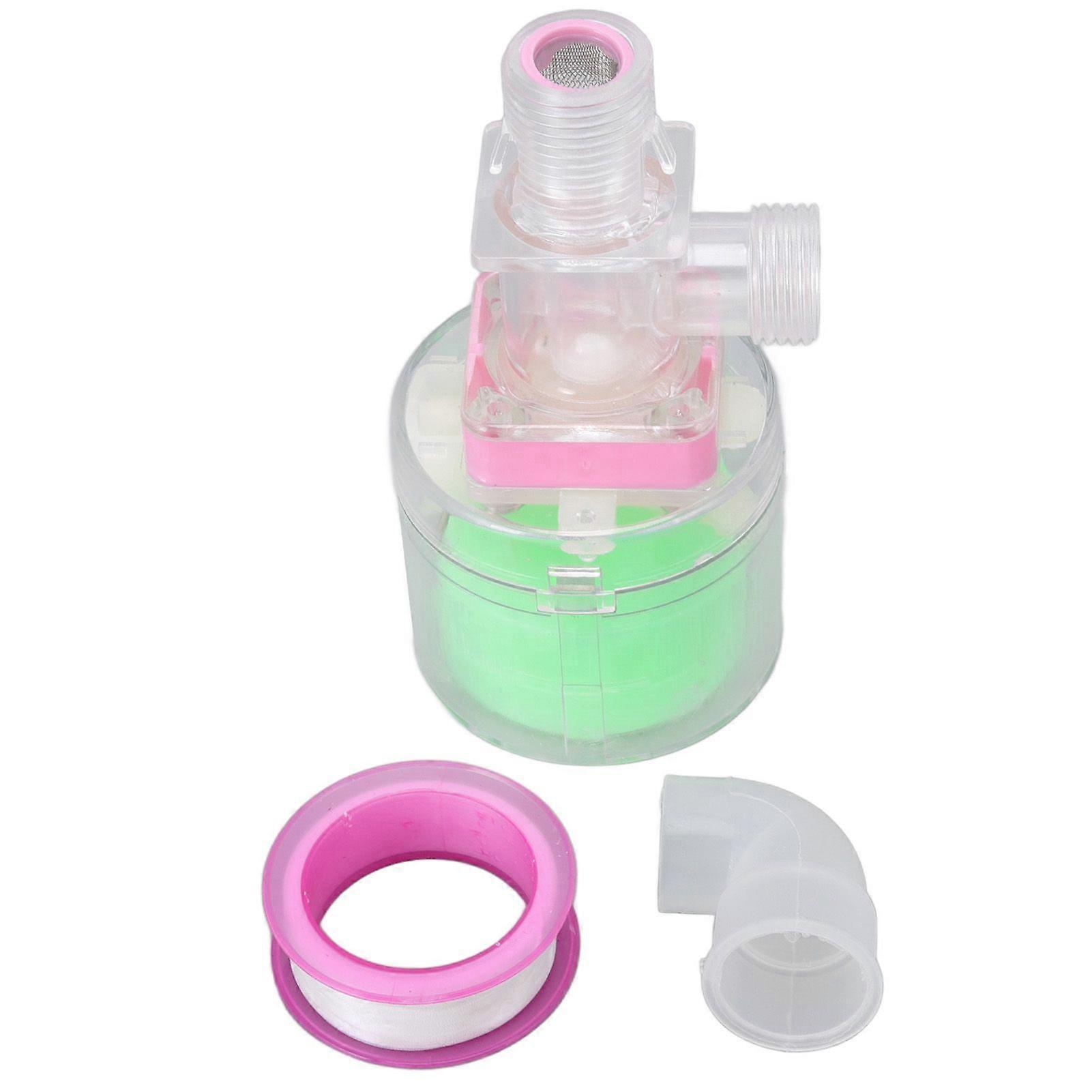 Water Lever Control Valve Transparent Full Automatic Plastic Tower Tank Floating Ball Valve G1/2 Top Water Inlet