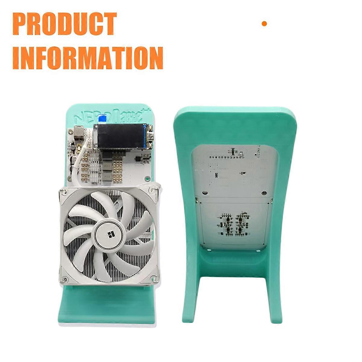 NerdQaxe++ 4.8TH/S BTC Solo Miner 75W 4XBM1370 ASIC Chip Open Source  Bitcoin Crypto