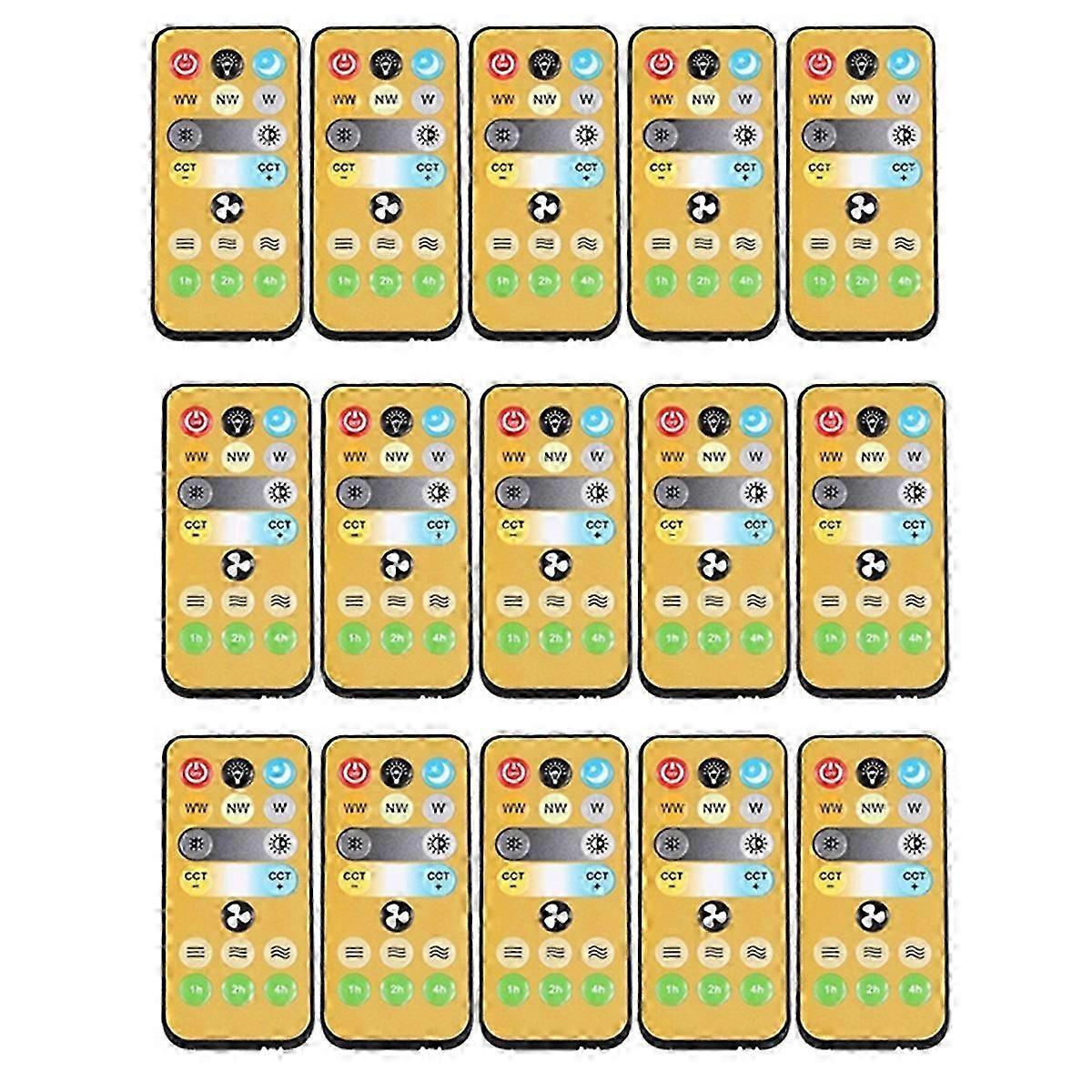 Wireless Switches with 3-Speed Timing Remote for E27 Ceiling Fans - 1-4h Timer Function in 15 Packs