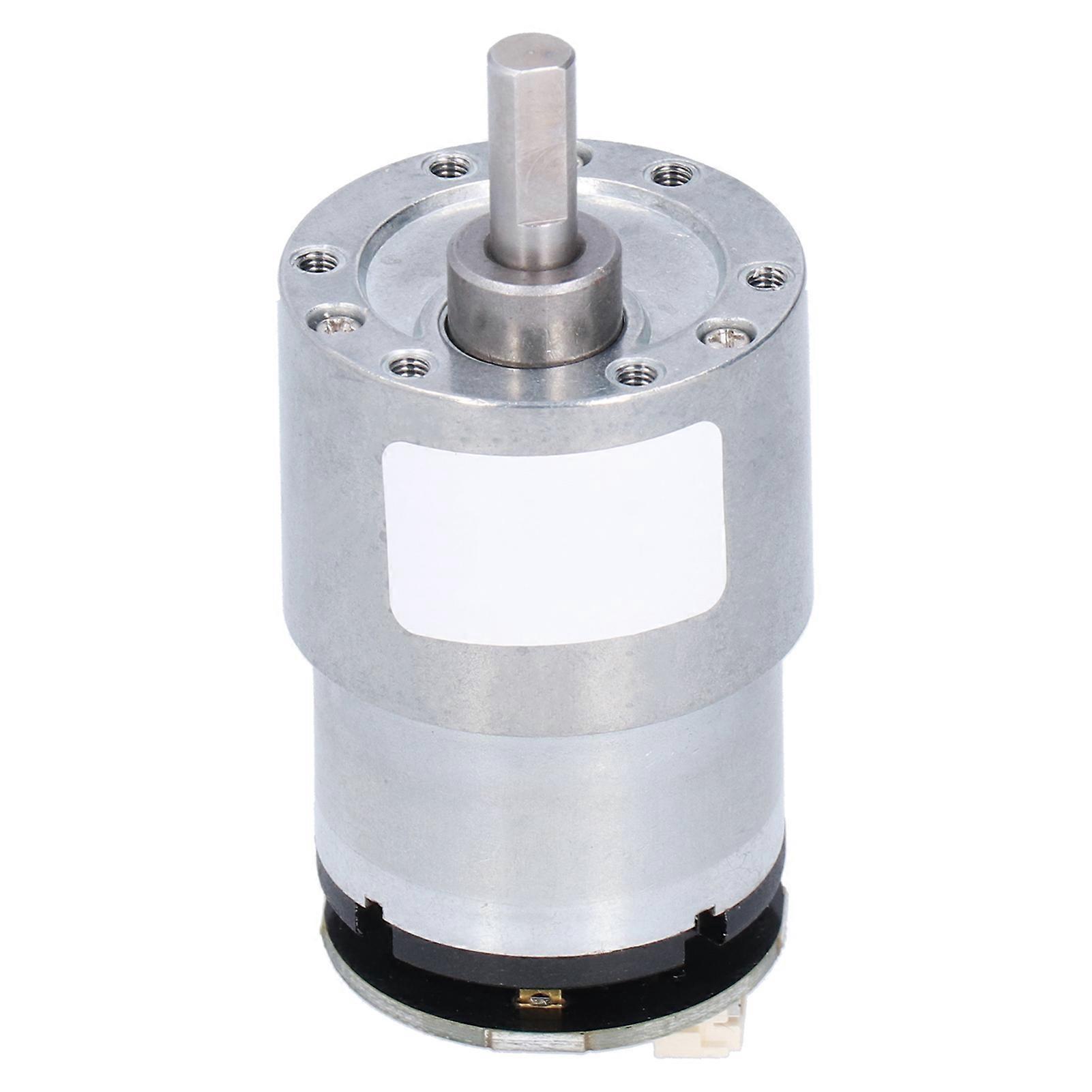 JGB37-520 DC12V 60RPM Micro Gear Motor with Encoder, 6mm Shaft