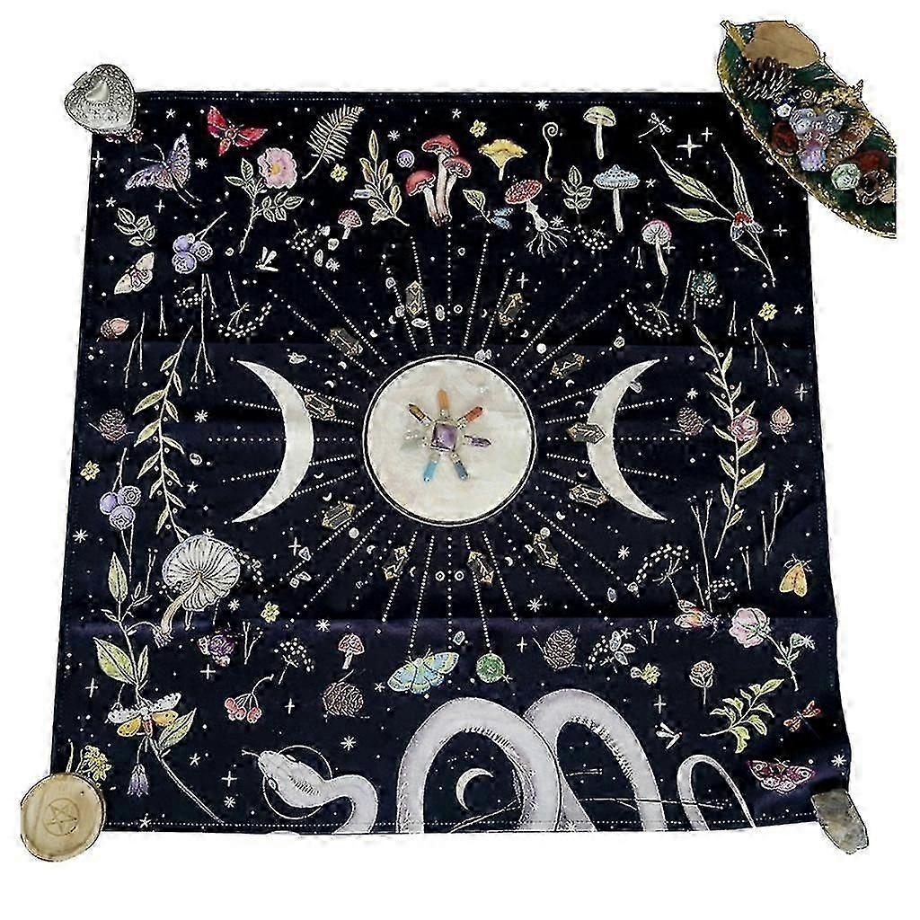 Velvet Tarot Card Tablecloth Square Divination Tapestry Small Tablecloth
