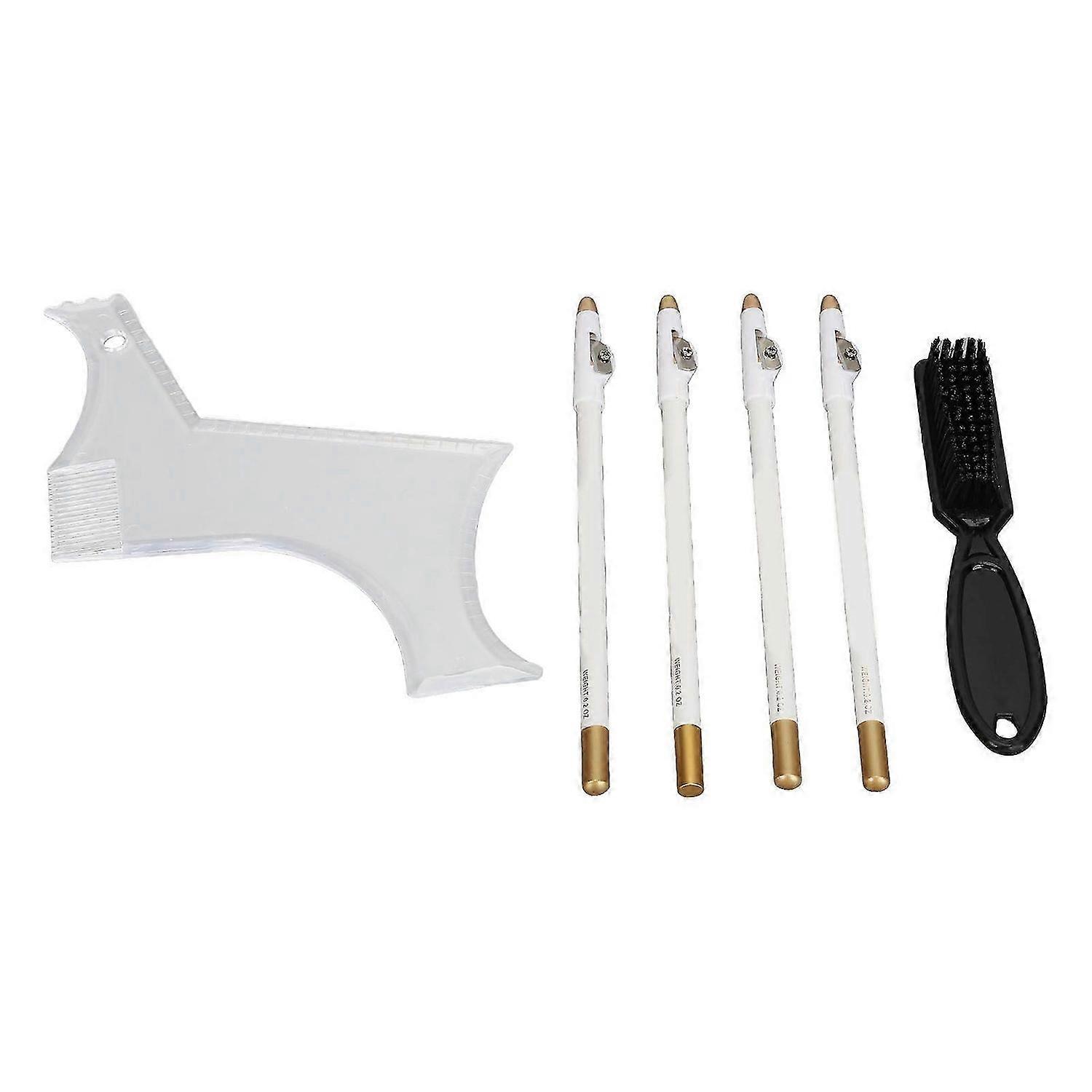 2025 Latest Model Beard Shaper Stencil Kit with 4pcs Barber Pencils Multiple C...
