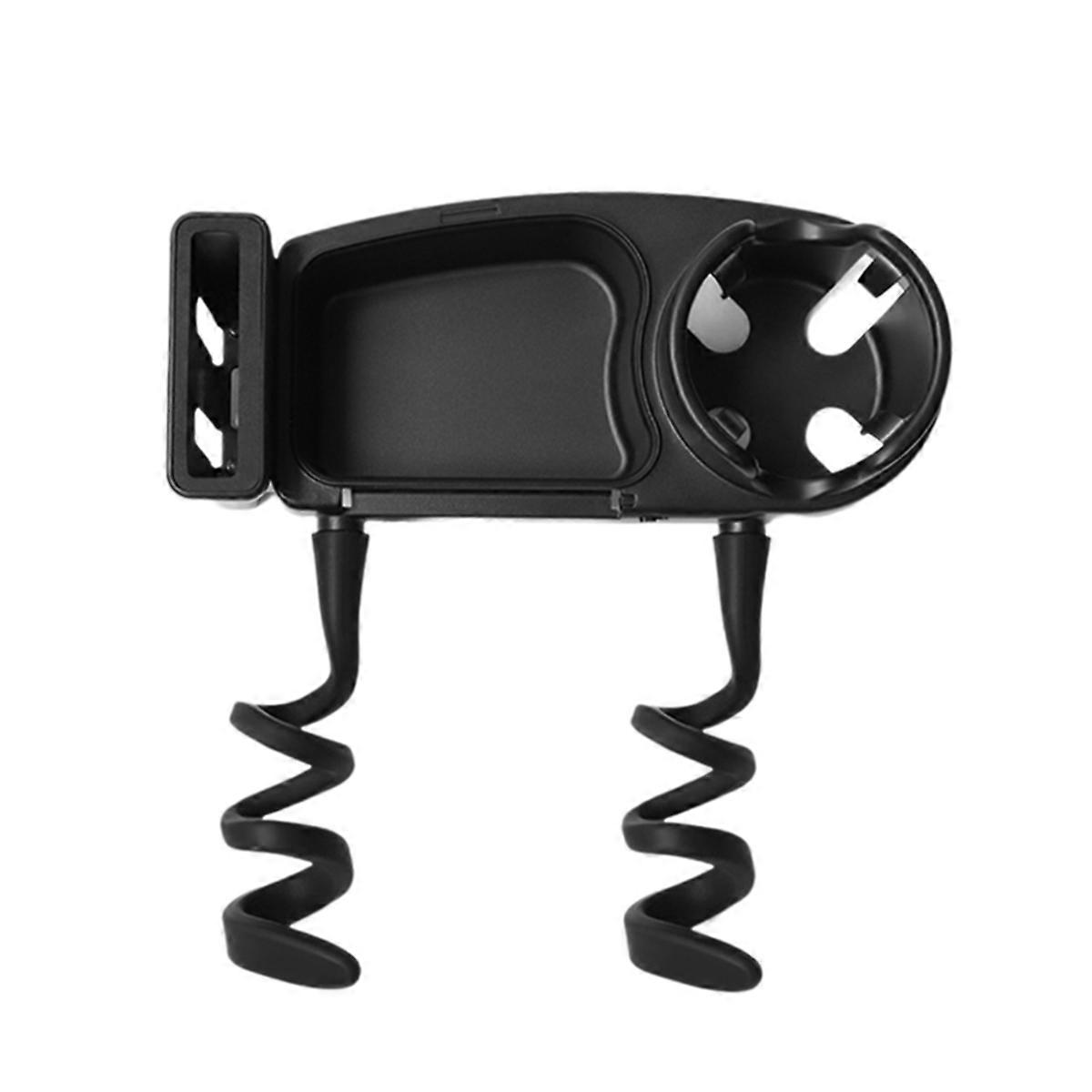 Stroller Snack Tray Attachment with Dust Cover Cup Holder Clamp