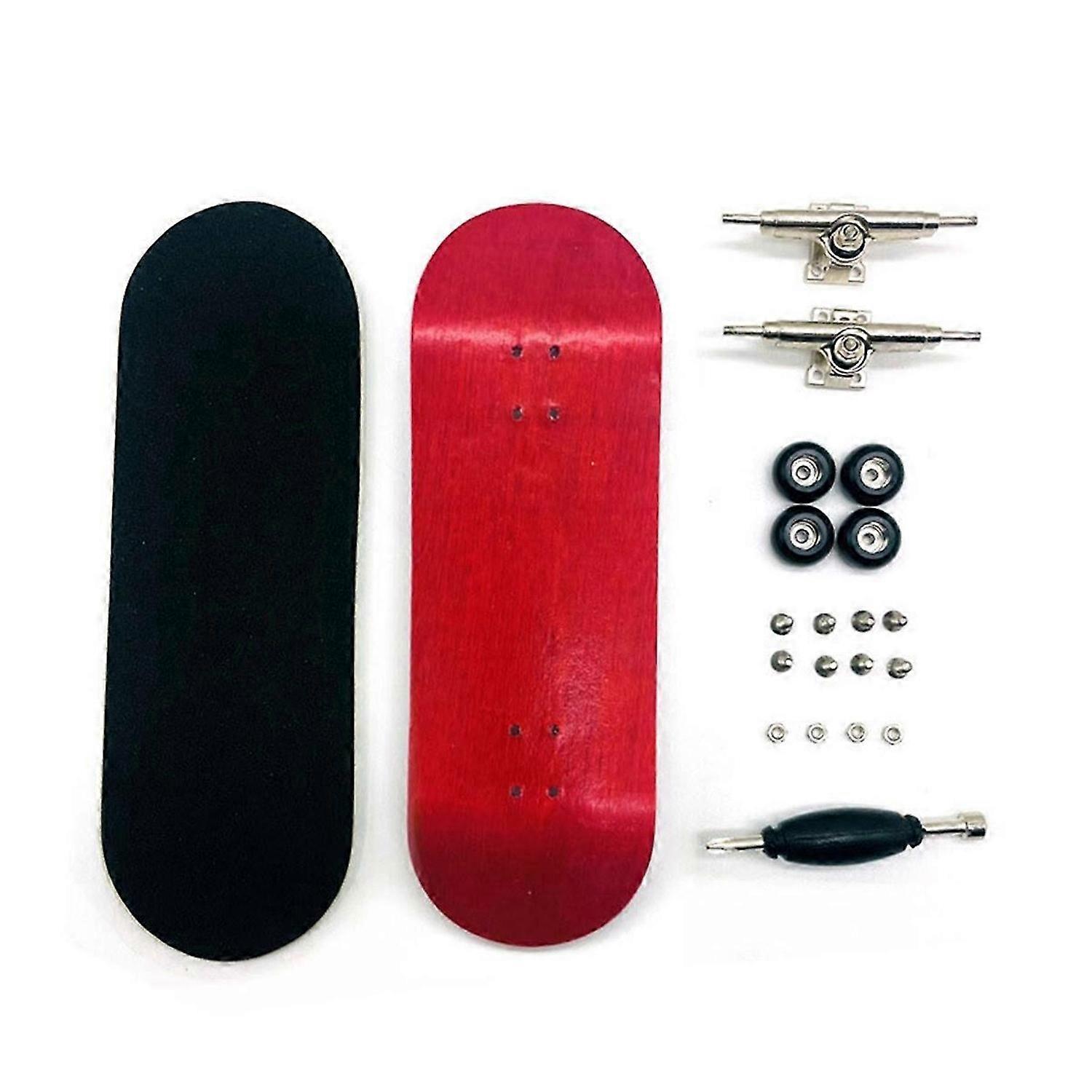 Finger skateboard board width 32mm professional maple red