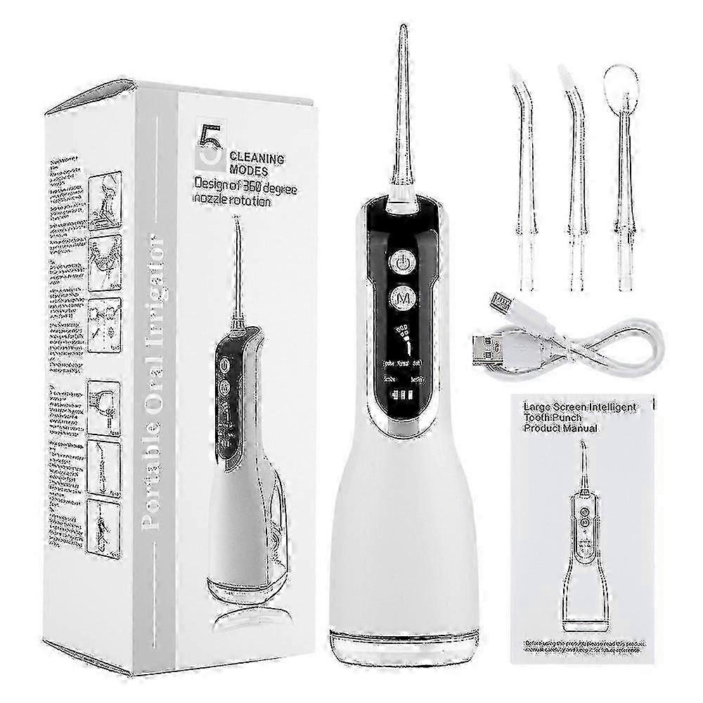 Water Flosser For Teeth Cleaner Rechargeable Professional Oral Irrigator With 5 Mode