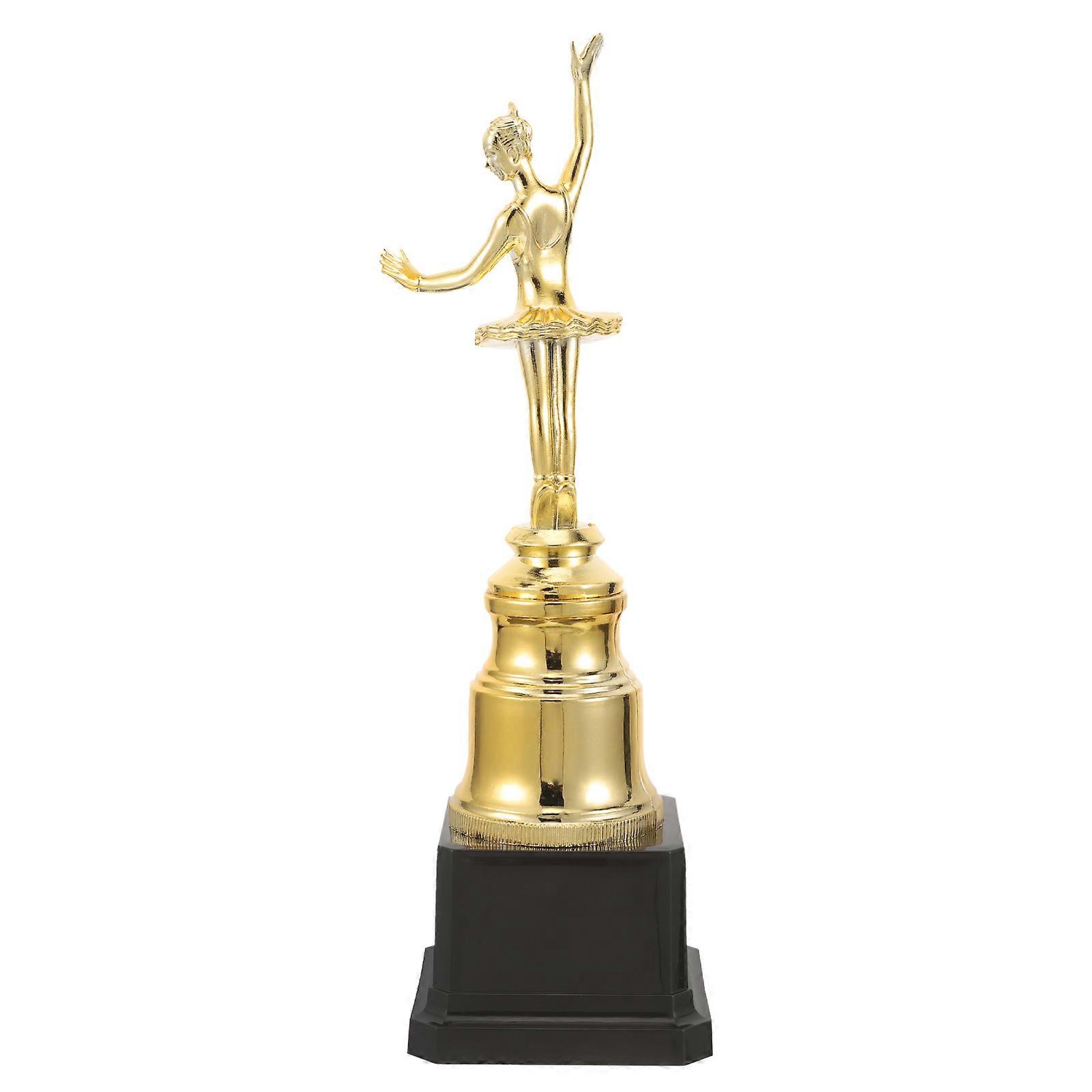Plastic Ballet Dance Trophy Award for Appreciation Gift 2Pcs Trophy