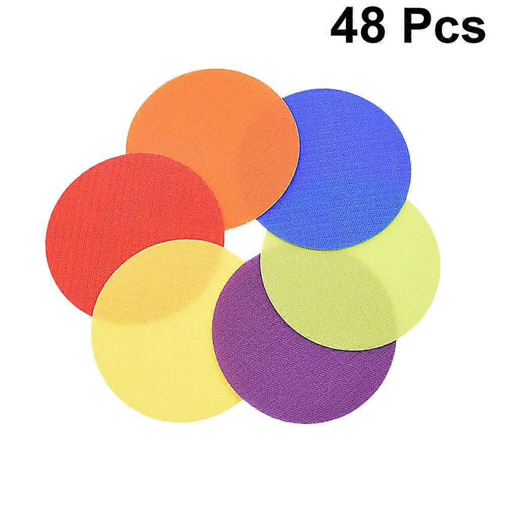 Carpet Marker Sticker Nylon Circle Spots for Kids Playing with 48Pcs Set
