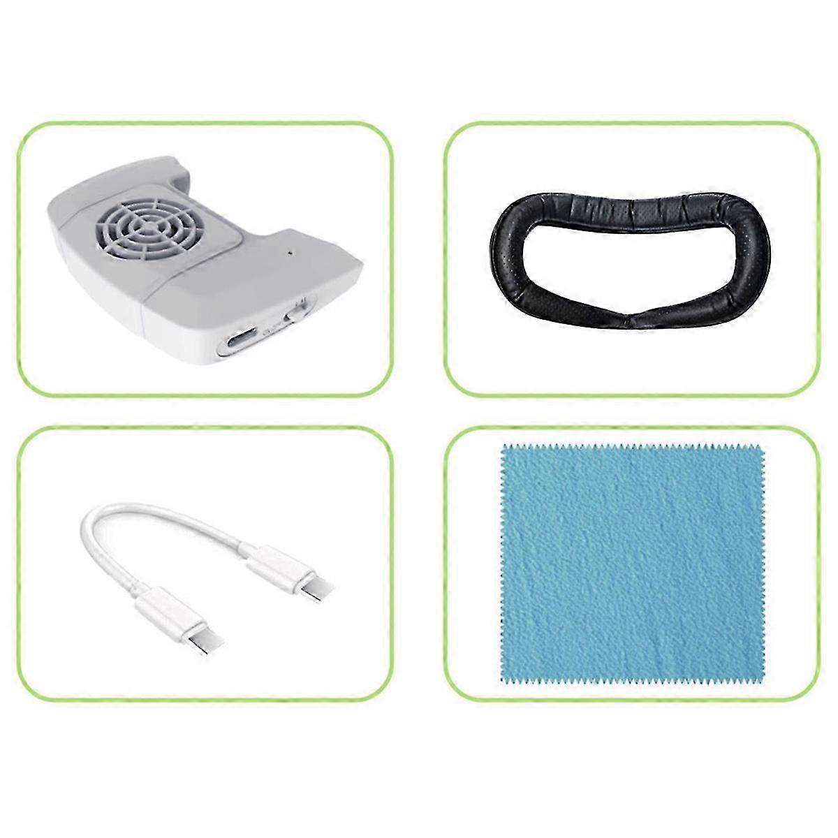 Temperature control fan for 3S VR headset cooling