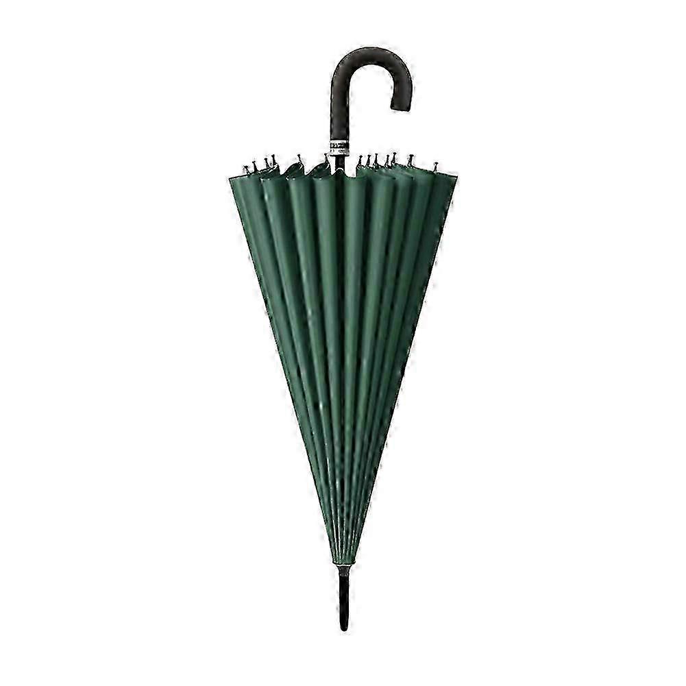 24-Bone Long Handle Windproof Umbrella All-Weather Rain Parasol