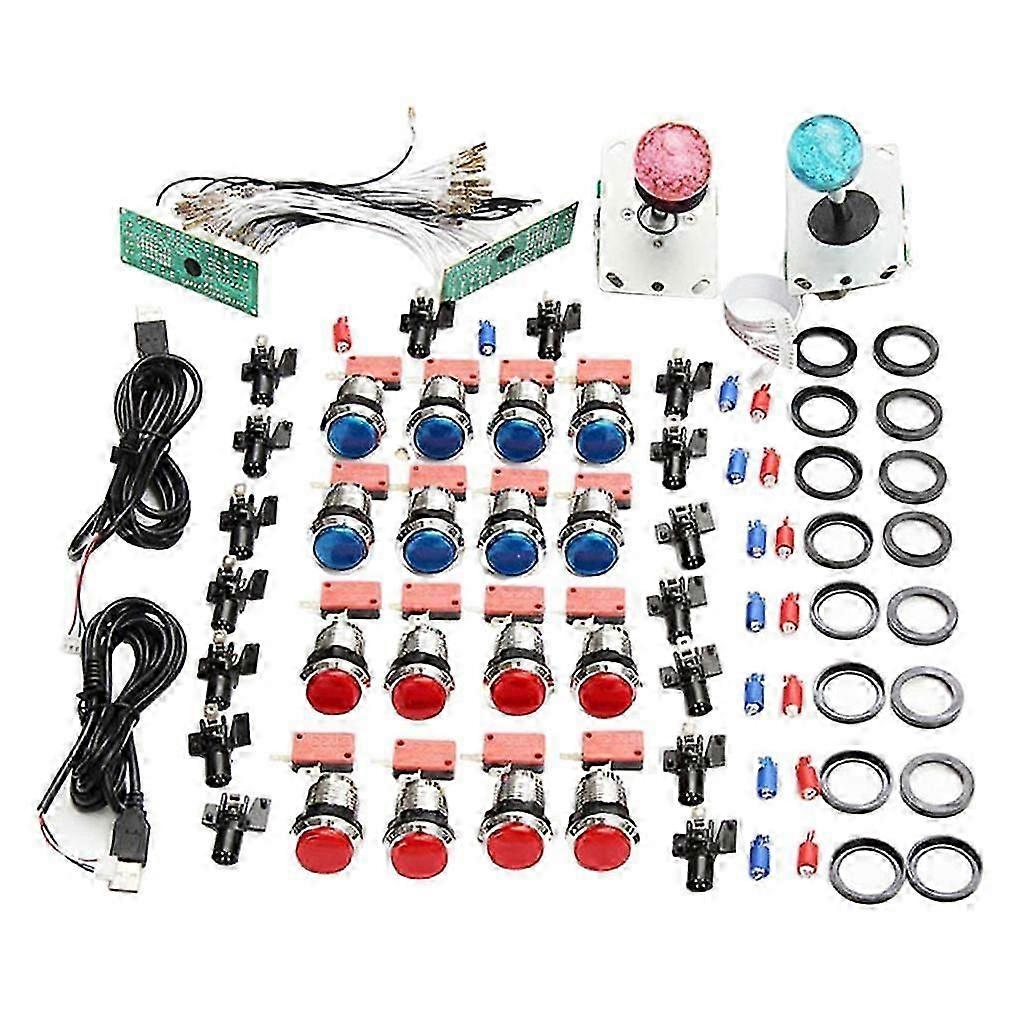 2 Player LED Arcade Games 2X USB Encoders + 2X Arcade Joysticks