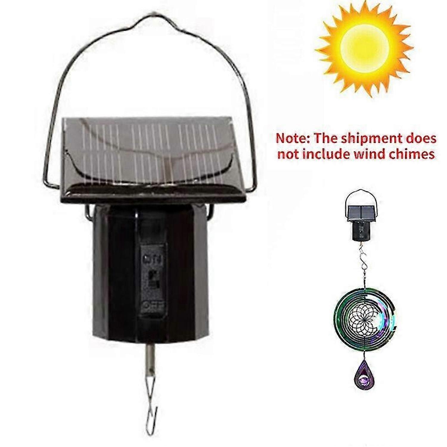 Wind Spinner Rotating Motor Solar Energy Electric Battery Powered