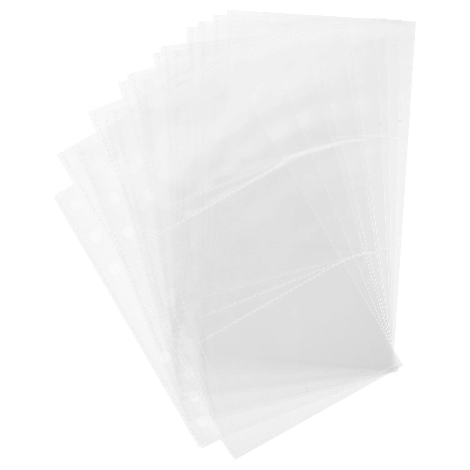 Binder Photo Sleeves Photo Album Refill Transparent Pvc for Archiving Photography Enthusiasts 5 Sets