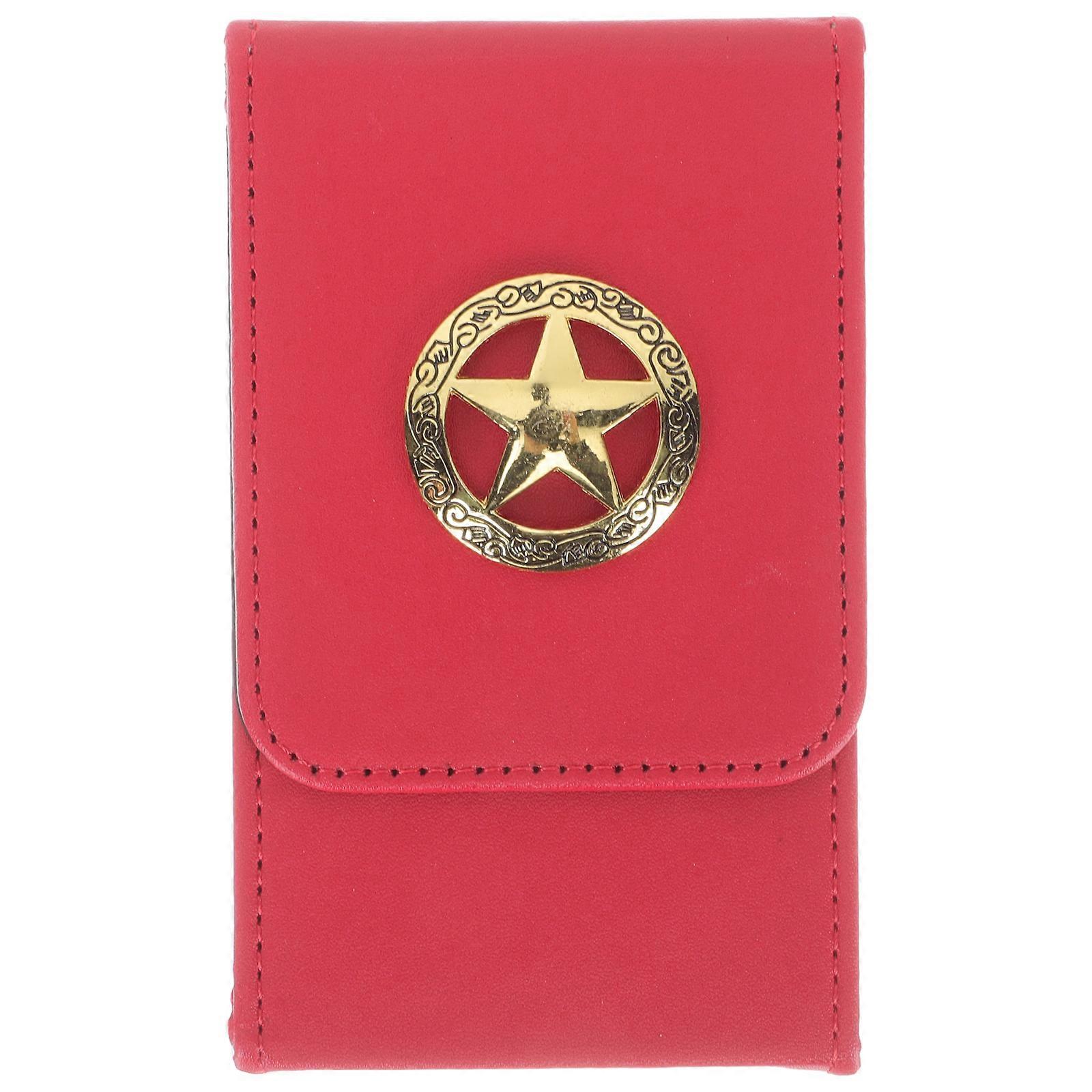Tarot Cards Container Storage Box for Storing Durable Red Case