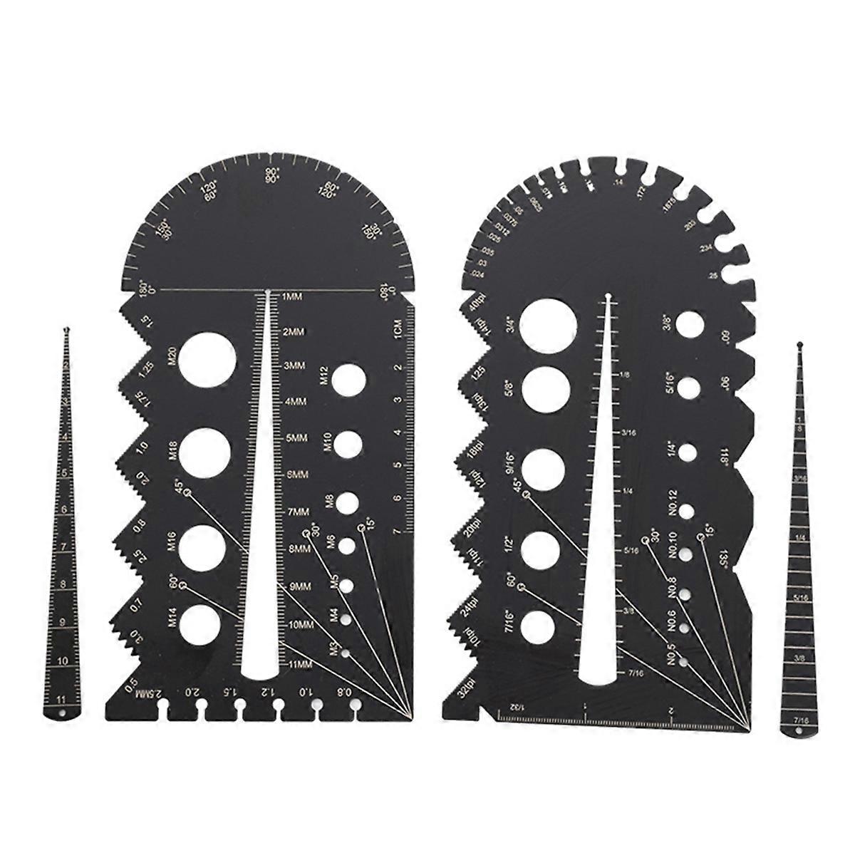 Metric and Imperial Metal Thread Pitch Multi-Gauge Set