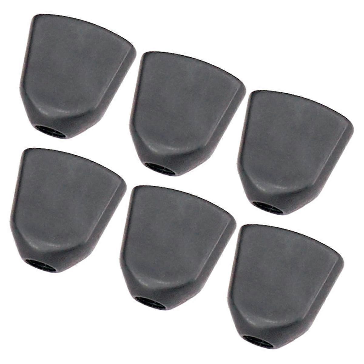 6PCS Tuning Peg Caps Polished Tuner Key with Screws Washer Parts C