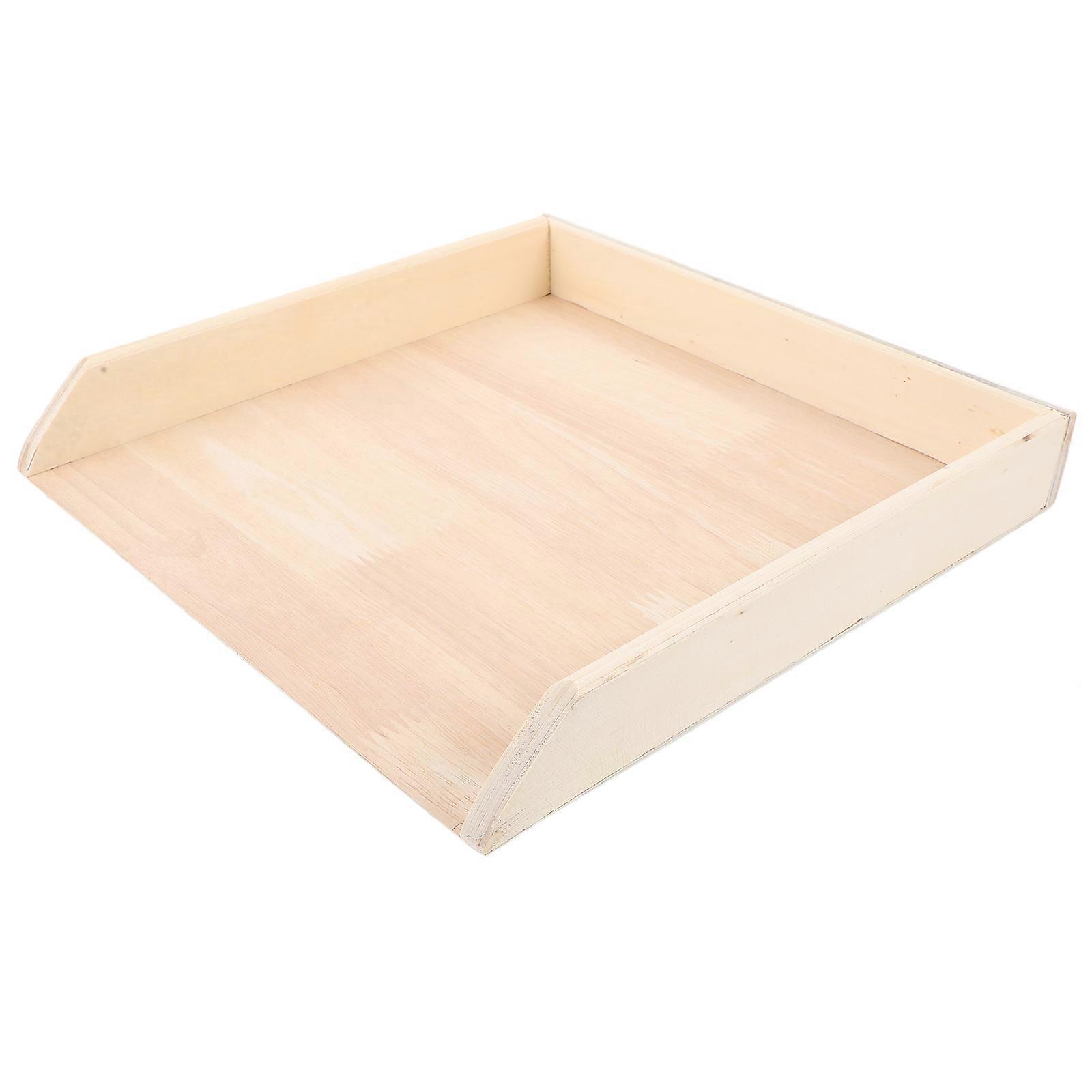 Fridge Dumpling Box Wooden Storage Tray for Freezer Use 4Pcs Set