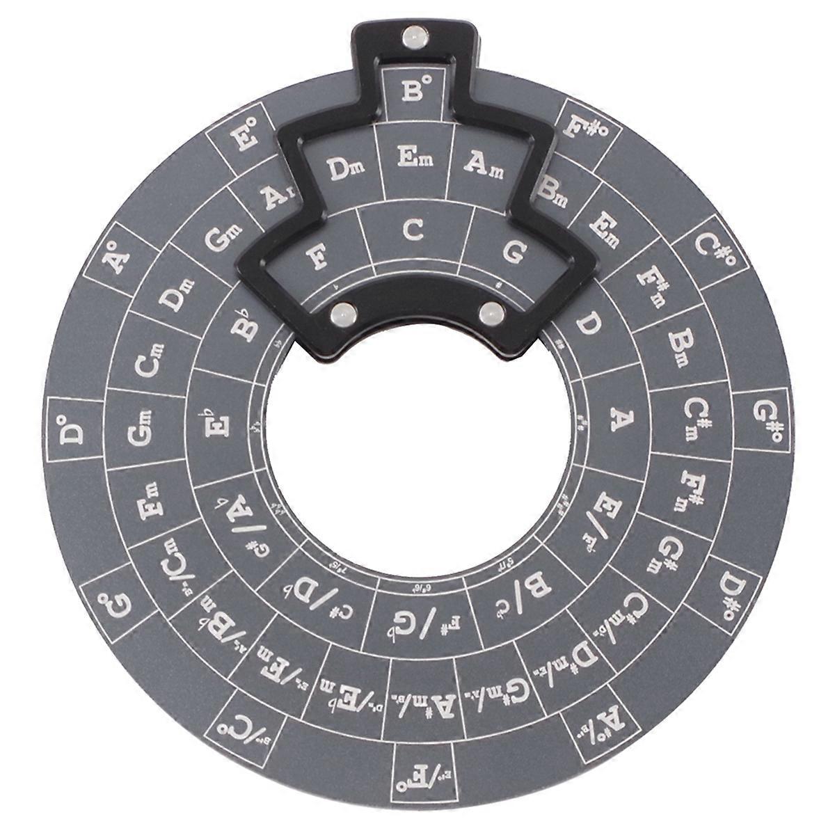 Circle of Fifths Wheel Melody Tool Chord Wheel without base gray