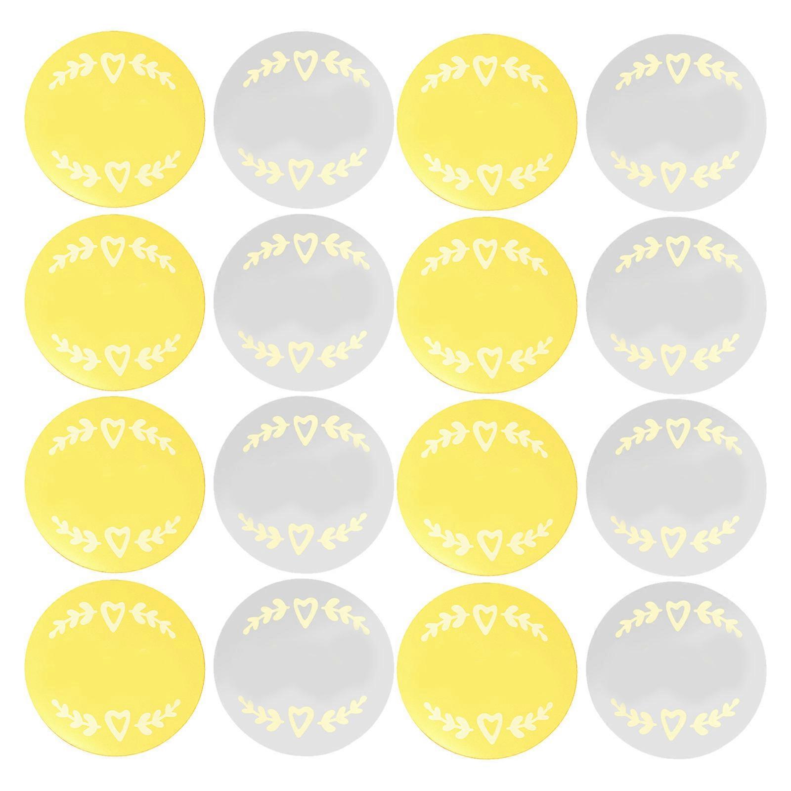 Decorative 100 Pcs Round Cake Decorations Cupcake Ornaments 5X5Cm Golden Ideal For Mother's Day Celebrations And Bakery Use
