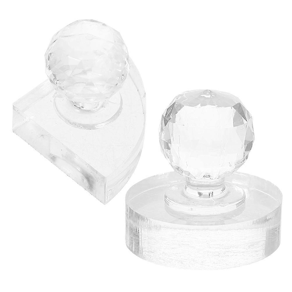 Eye Shadow Tool Eyeshadow Stamp Round Shape Diy Eye Shadow Tool Blush Pressing Stamper Press Loose Powders 2Set