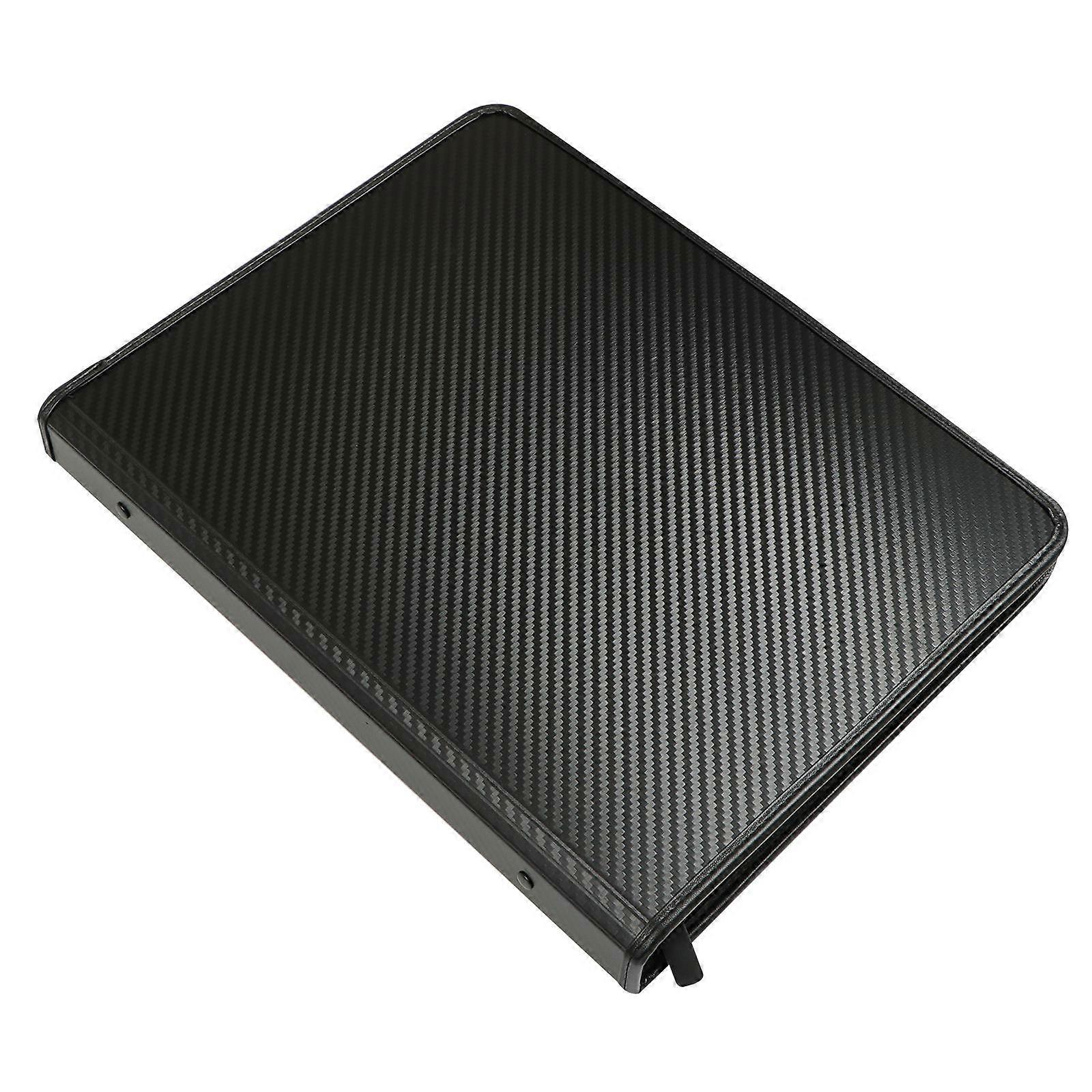 Trading Cards Sleeves Display Case for Cards Holder 2Pcs Black