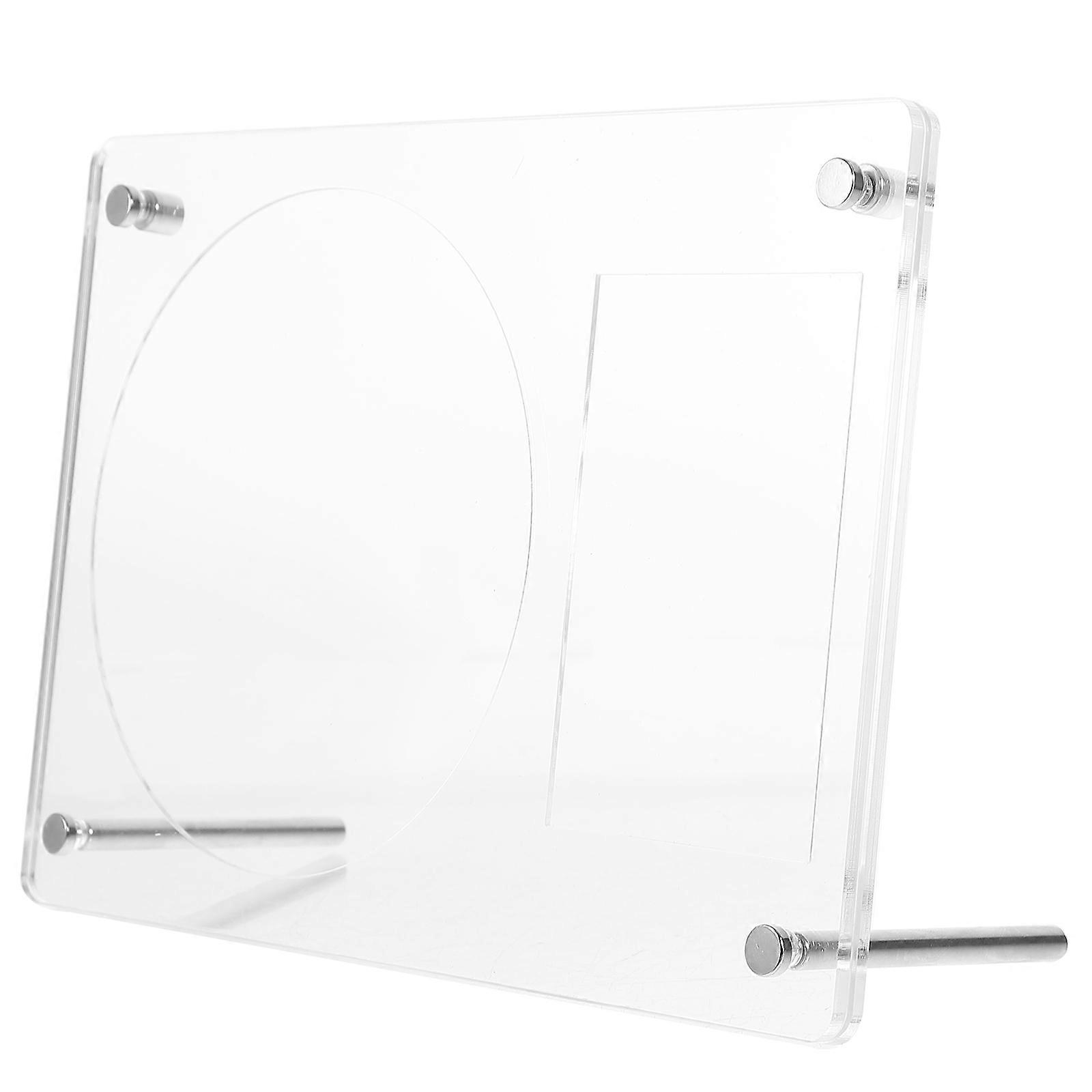 Home Decoration 3Pcs Acrylic Photo Frame Portable Display for Gift Giving 21.00X14.40X0.60cm