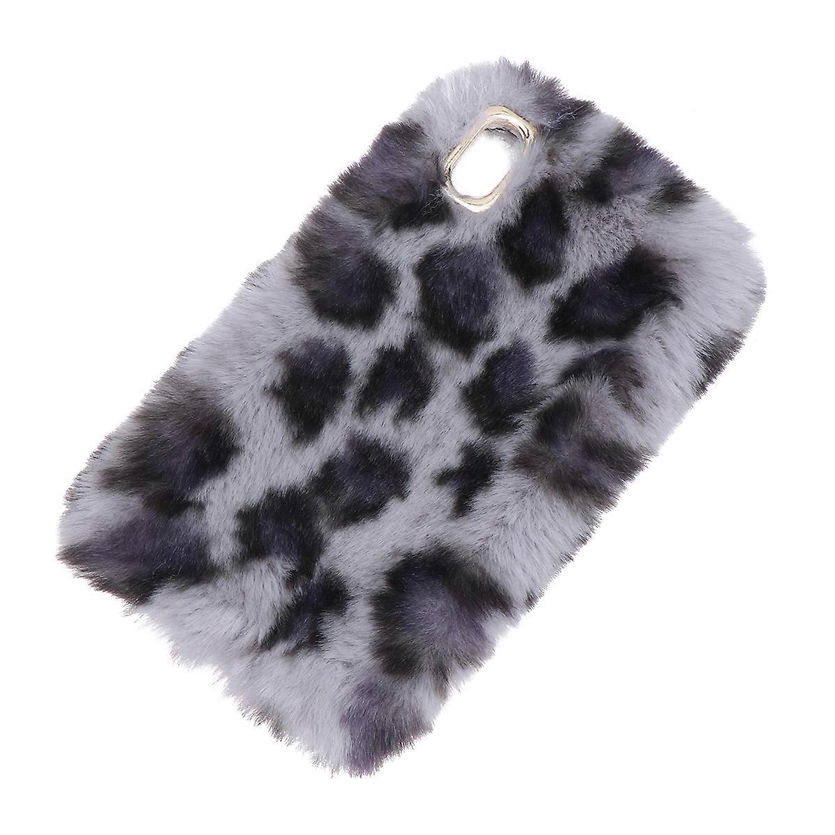 Cover Plush Phone Case for Phone Protection 2Pcs Grey Winter Shockproof Shell