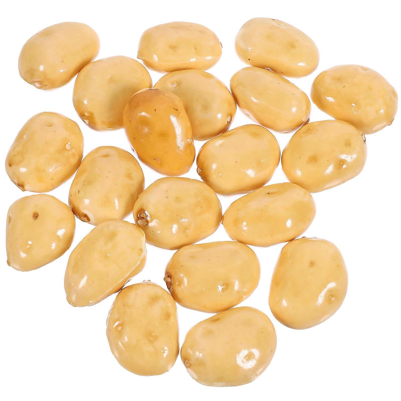 Fake Potato Models Artificial Foam Vegetable Props for Decoration 80Pcs