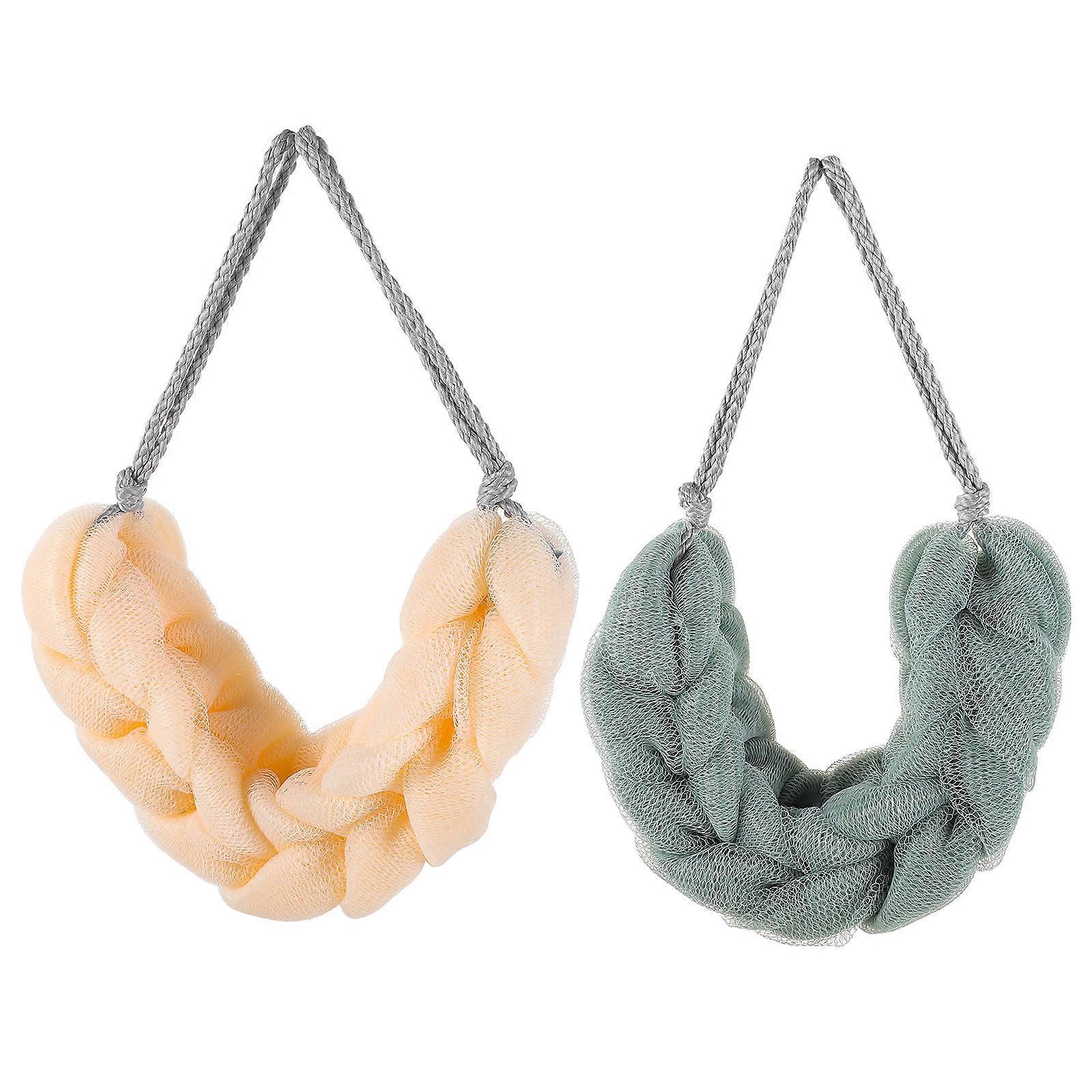 Body Scrubbing Shower Loofah 8Pcs Suitable For Adults And Children With Rectangular Design