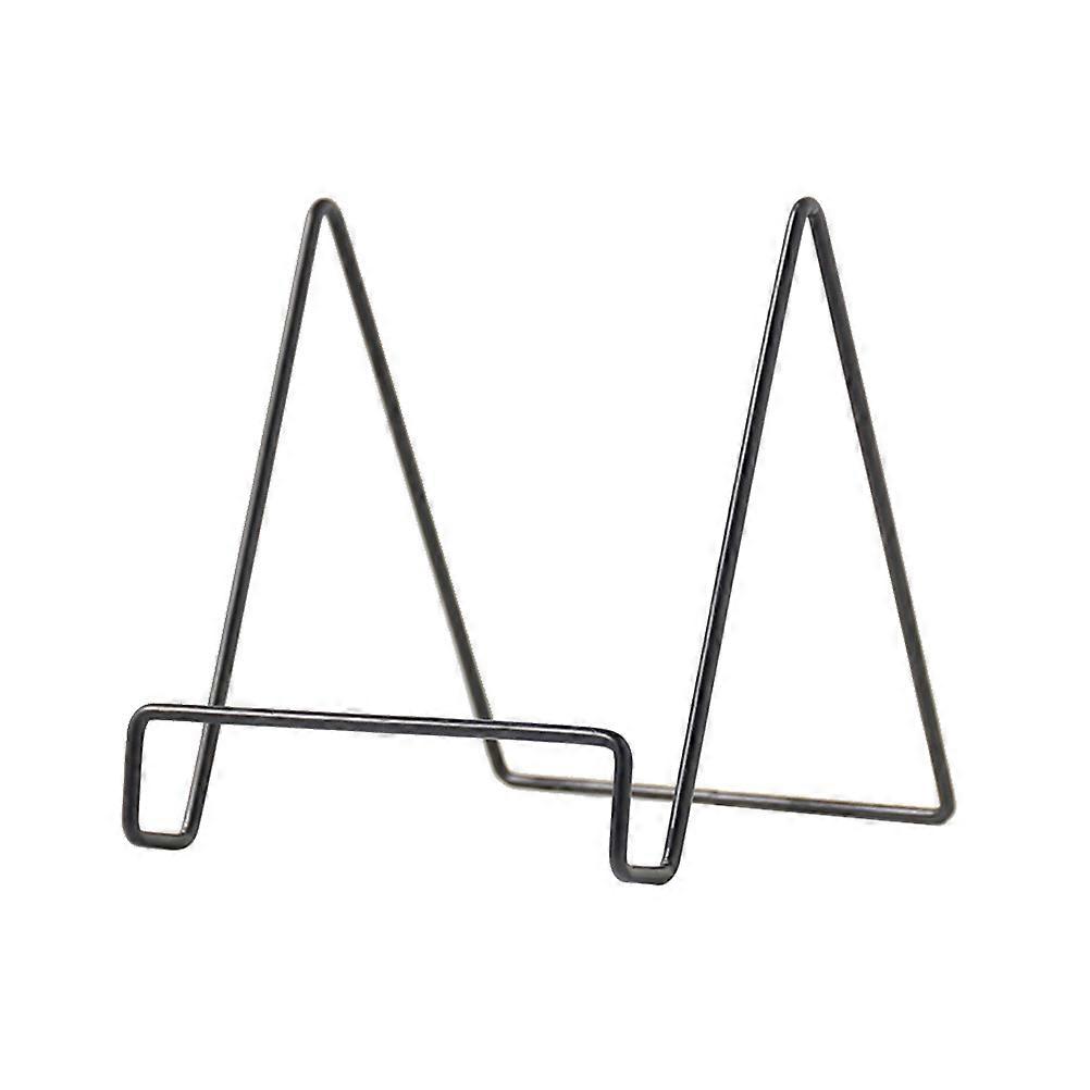 Journal Rack Desktop Organizer for Storage Use 3Pcs Black Metal