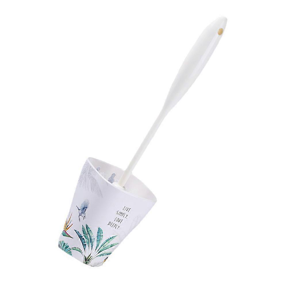 Toilet Bowl Brushes And Holder For Bathroom Cleaning Ergonomic Handle Assorted Color 1 Set