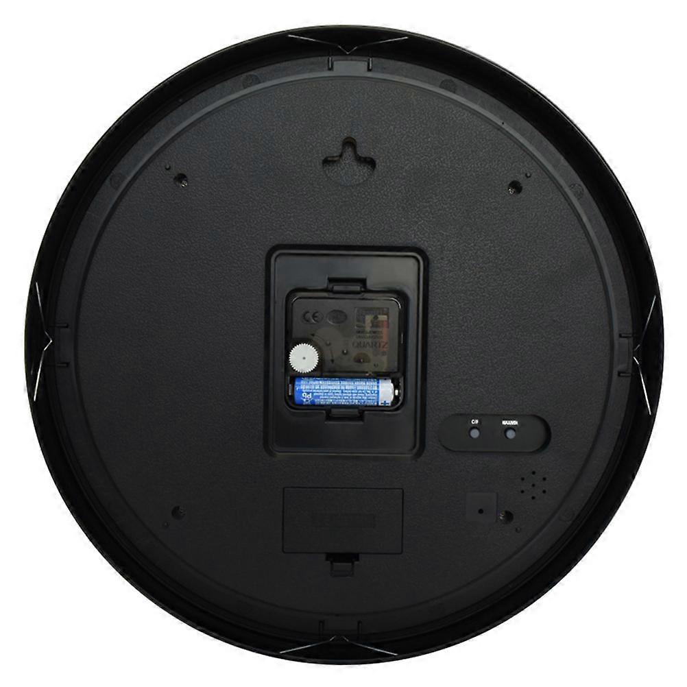 Multifunctional Clock Quartz Wall Clock Temperature Meter 12inch