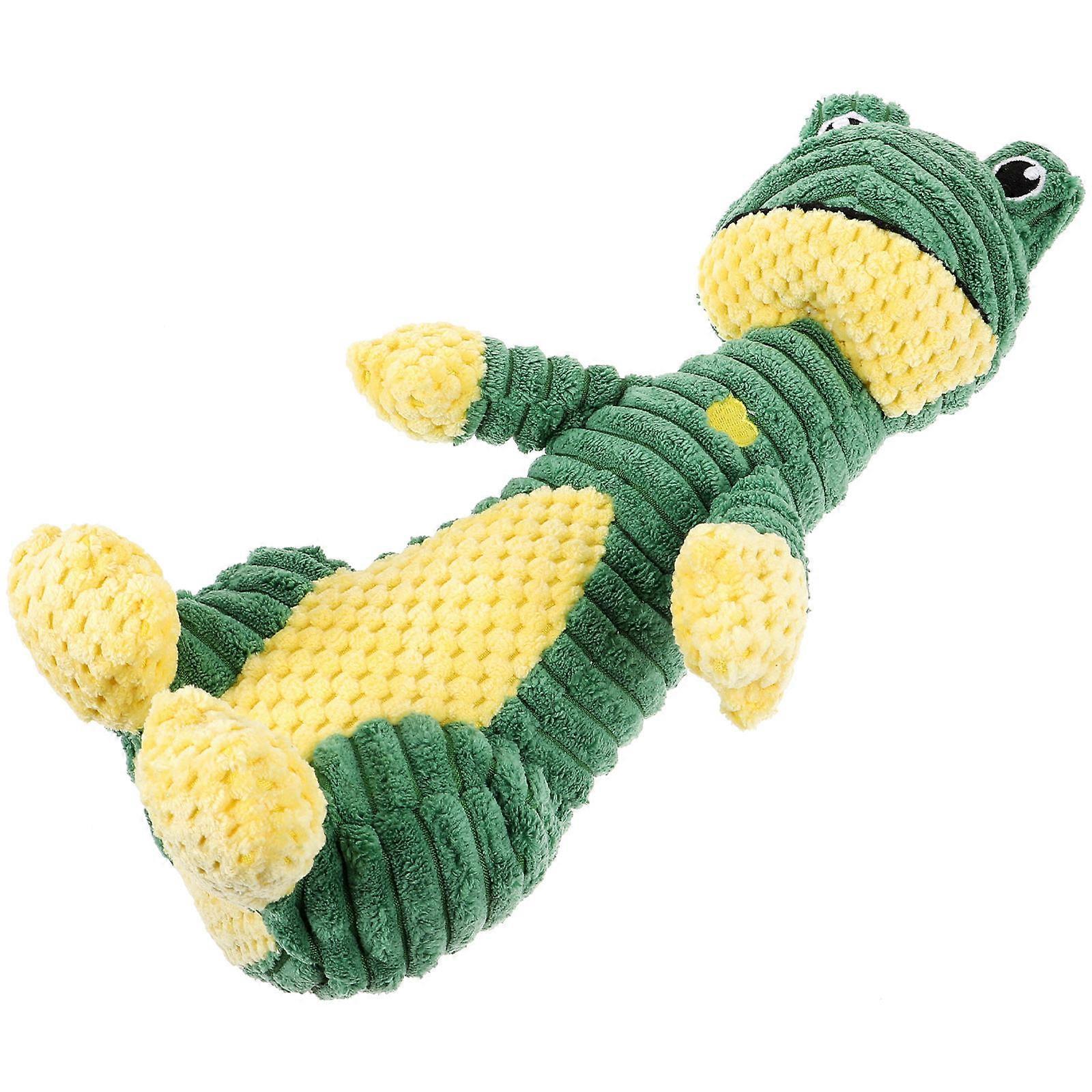 Frog Shaped Dog Squeaky Toy Plush Material Interactive Pet Toy 2Pcs