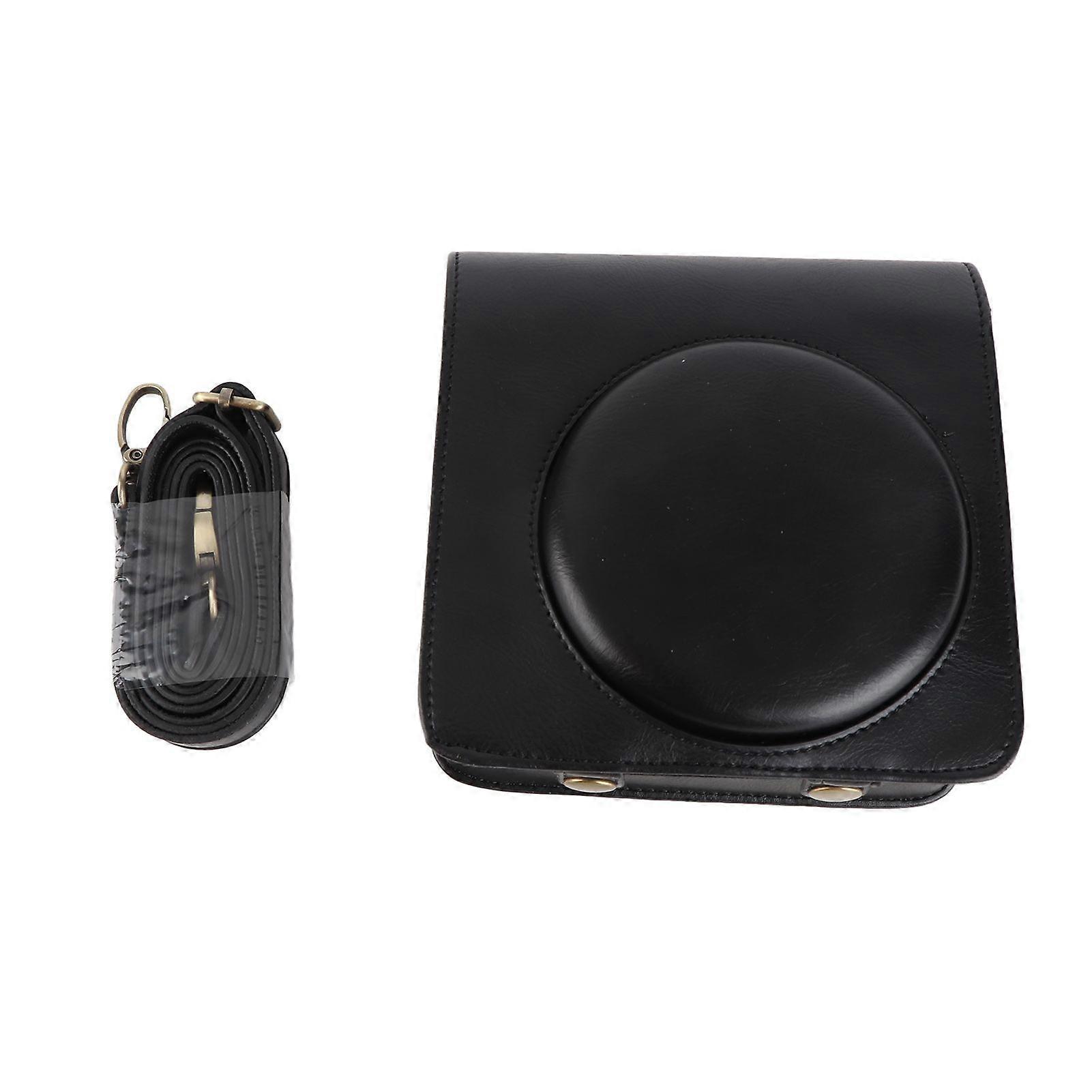 Protective PU Leather Camera Case Bag with Strap for SQ6 (Black)