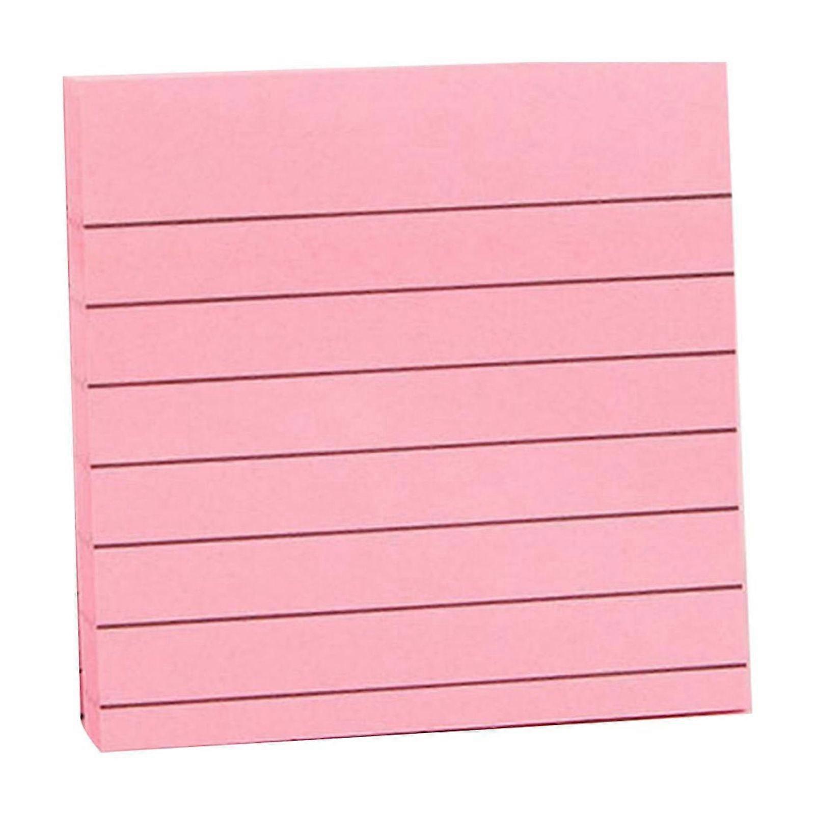 Lined Sticky Notes 6 Pads 3x3 Inches, 100 Sheets/Pad, Neutral Boho Aesthetic, Self-Stick for Home, School, Desk Use