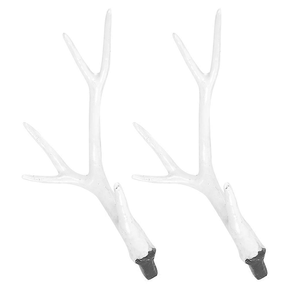 Deer Antlers Simulation Plastic Headband for DIY 4Pairs White Material