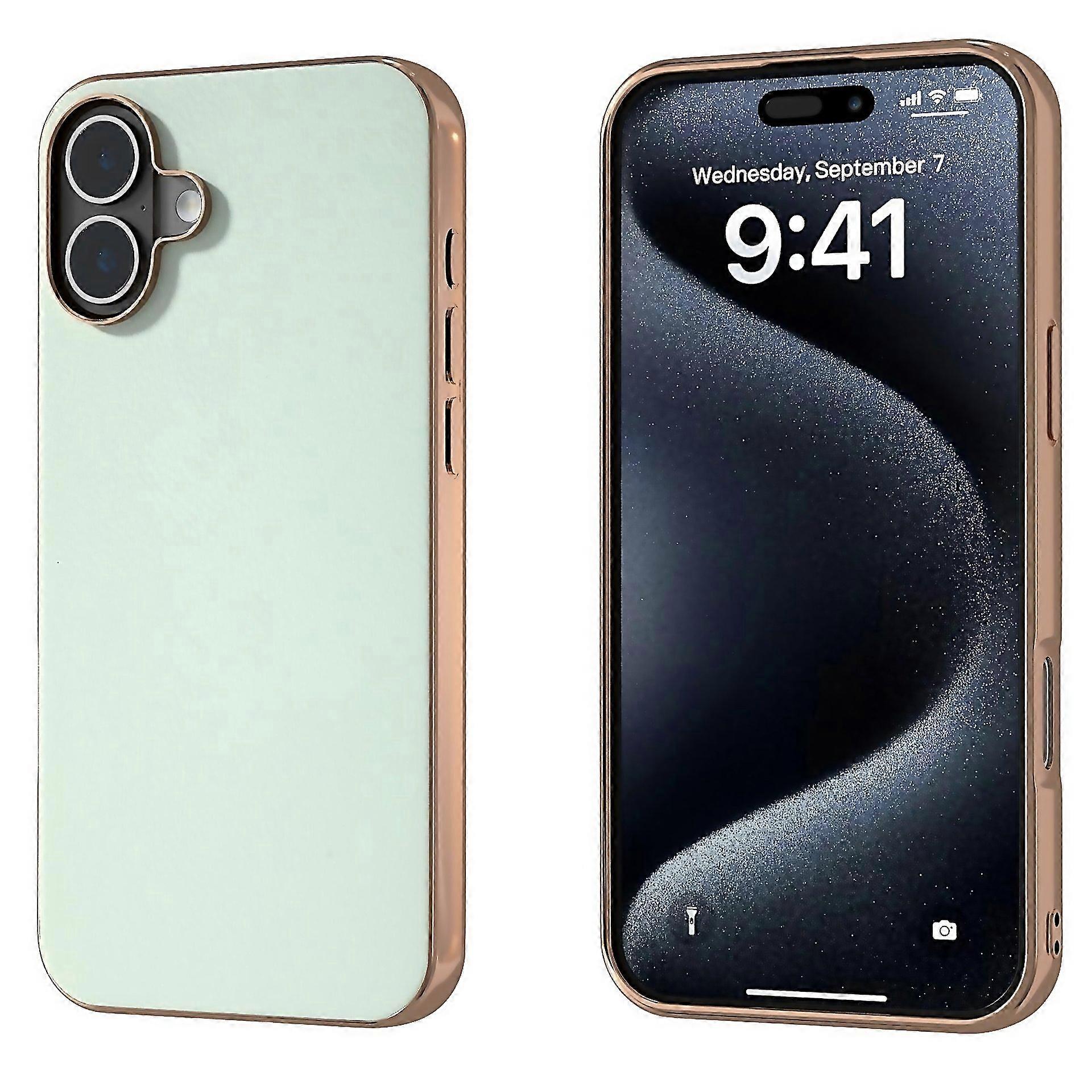 For Pu Leather Electroplating Frame Full Coverage Phone Suitable For Everyday Use