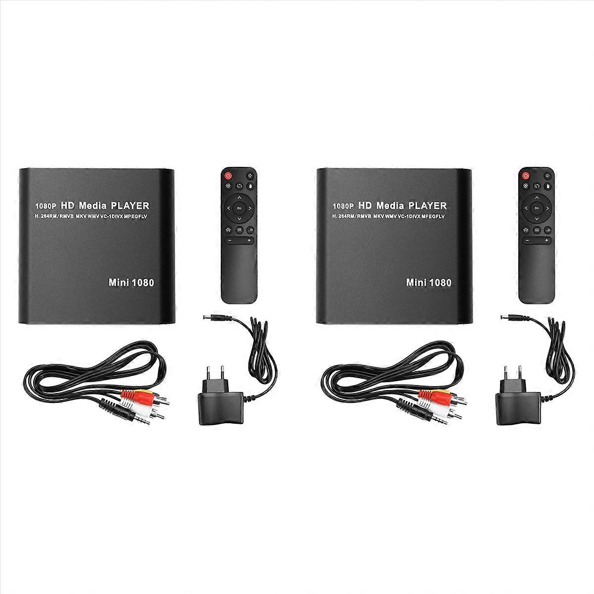 2X MKV 264 HDD Multimedia Player Full HD 1080P USB Media Player with SD Media TV Box Support RMVB WM