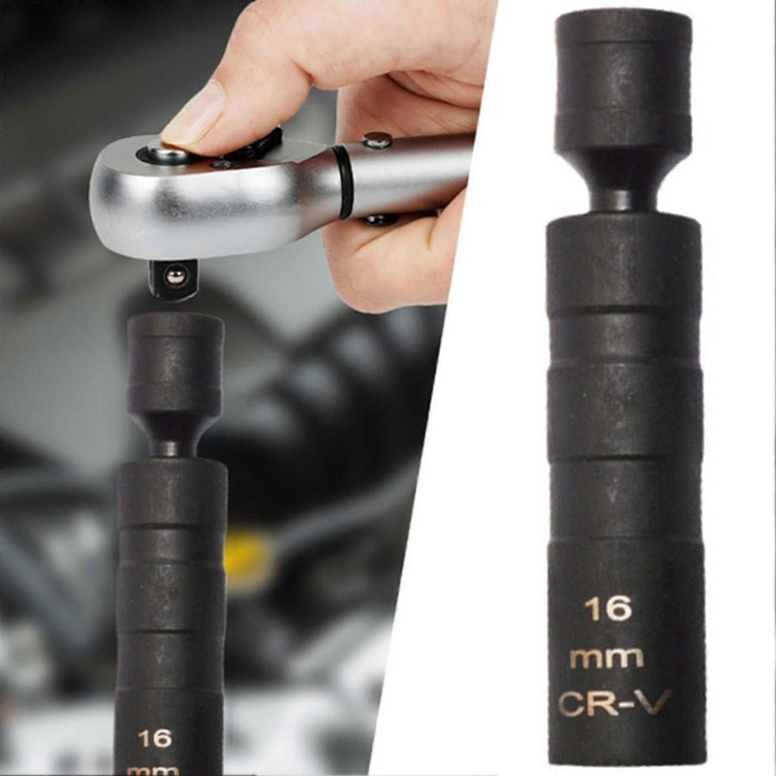 Flexible Universal Spark-Plug Removal Tool For Tight Spaces Universal Magnetic Spark-Plug Socket Removal Tool Professional Garage Use