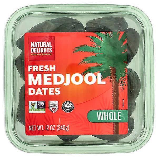 Natural Delights, Fresh Medjool Dates, Whole, 12 oz (340 g)