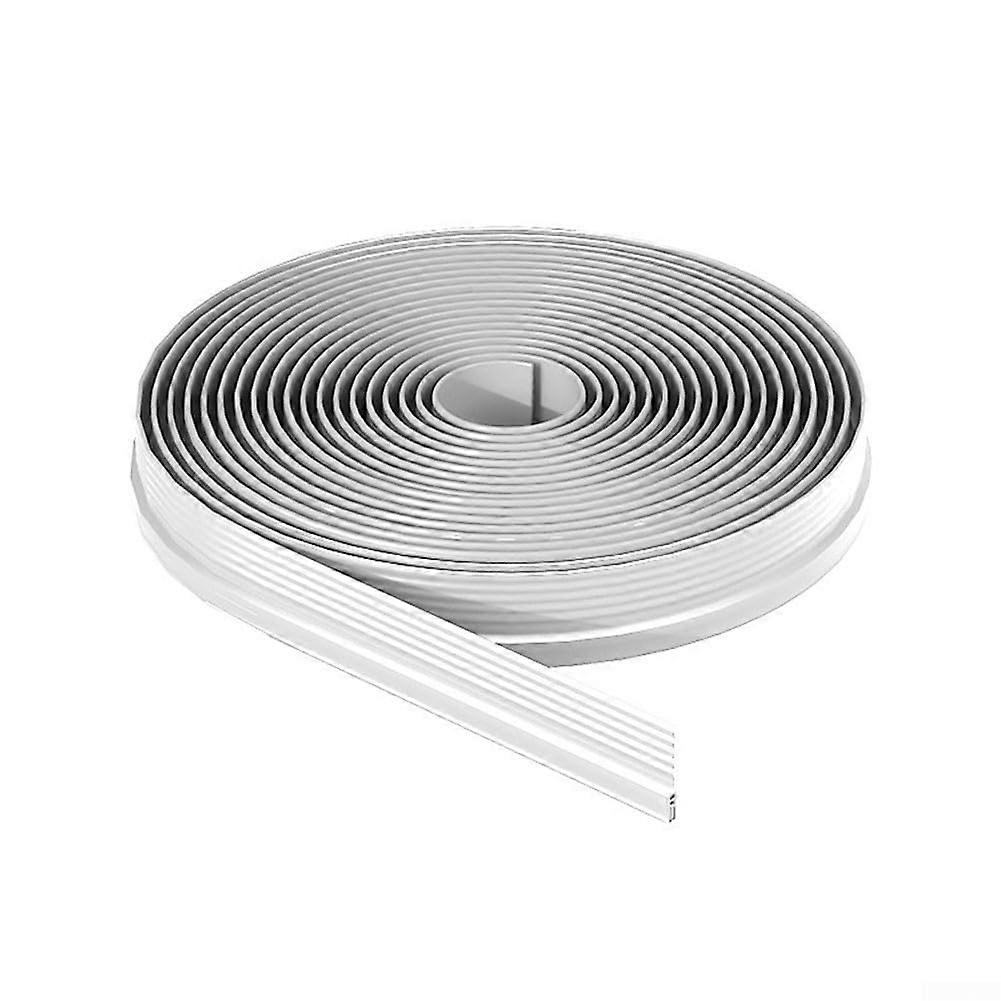 Aluminum Alloy Door Bottom Insulation Strip TPE Material 200 Cm Long For Sliding Windows White Blocks Noise And Dust