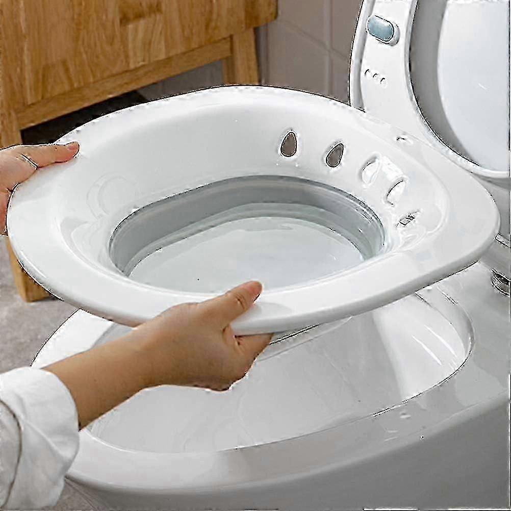 حمام سيتز ، حمام سيتز قابل للطي للمرحاض ، حوض حمام سيتز للبواسير المرحاض حمام سيتز فوق المرحاض ، لجروح ما بعد الولادة النساء الحوامل Hemorr