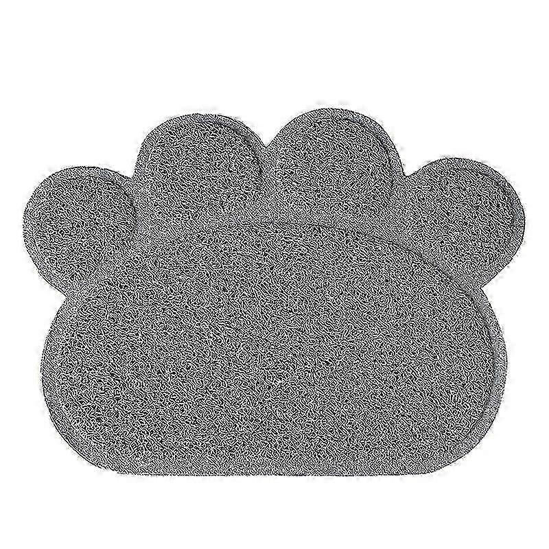 PVC 滑り止めペットフード給水プレースマット足形グレースモール